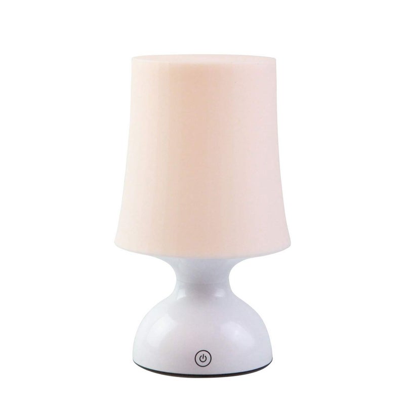 RiverLux LED Night Light, Scandinavian Design, Battery Powered, 100% Safe, Pink Table Decor, Small Pink & White Lamp - Image 1